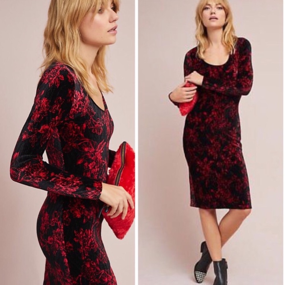 Dierdre Velvet Column Dress